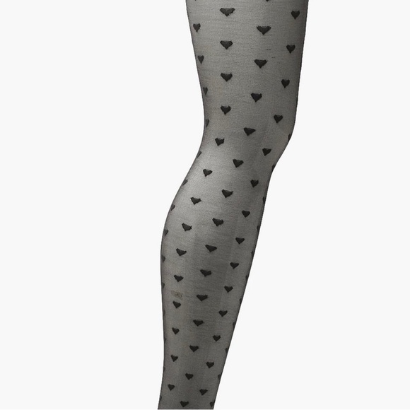 Heart Pattern Tights - Picture 2 of 2